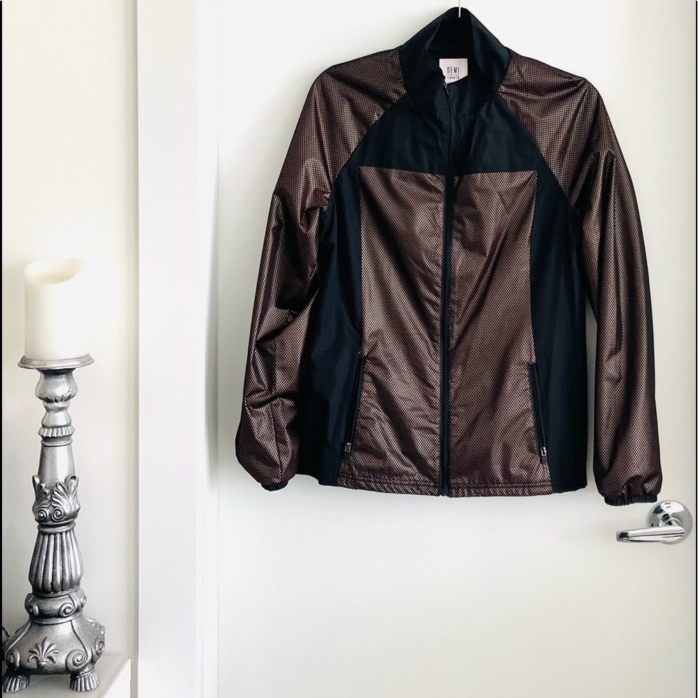Bomber Jacket Black and Bronze